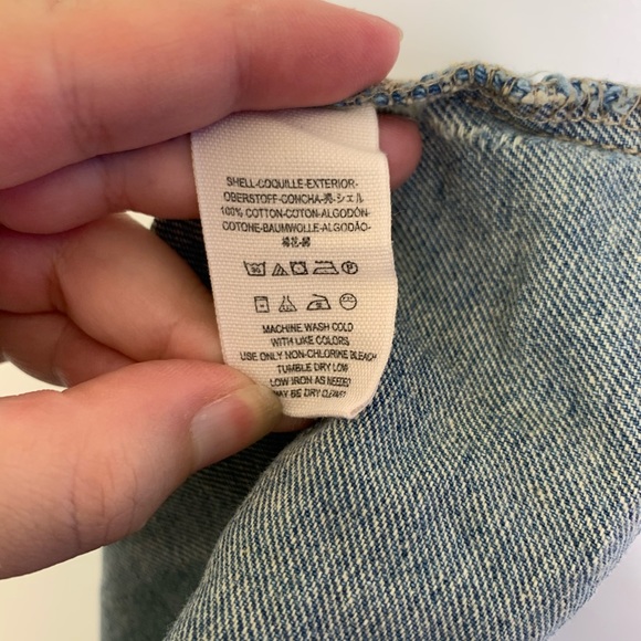 Free people knee length distressed denim skirt - Picture 8 of 9